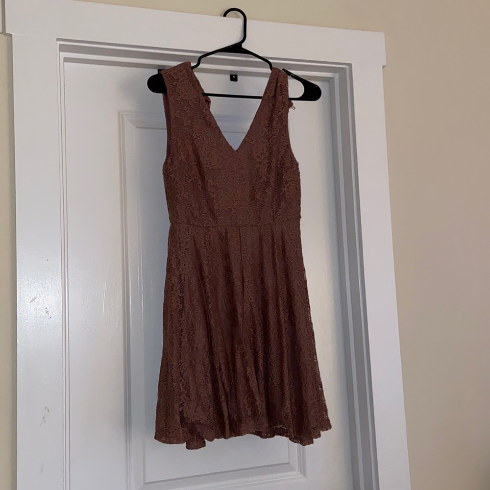 Altar’d State Floral Mauve Sleeveless Dress